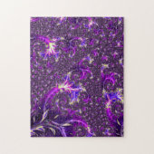 Lebhaftes farbenfrohes Trippy Groovy Boho Spiral F Puzzle (Vertikal)