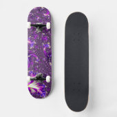 Lebhaftes farbenfrohes Trippy Groovy Boho Spiral F Skateboard (Vorderseite)