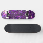 Lebhaftes farbenfrohes Trippy Groovy Boho Spiral F Skateboard (Horizontal)