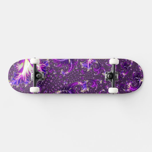 Lebhaftes farbenfrohes Trippy Groovy Boho Spiral F Skateboard (Horizontal)