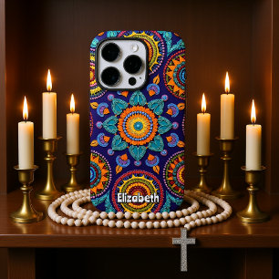 Lebhaftes farbenprächtiges Abstraktes Gemustertes  iPhone 16 Pro Hülle