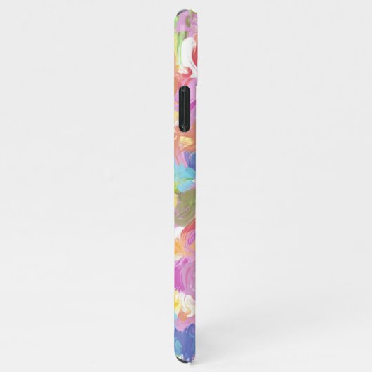 Lebhaftes farbenprächtiges Summer Paint Spritzer A iPhone Hülle (Rechte Seite)
