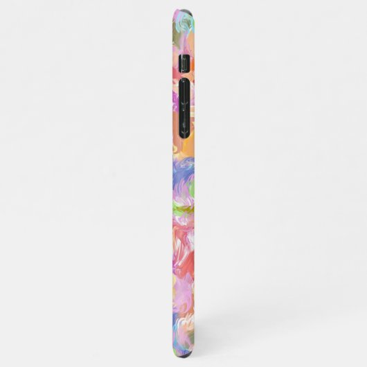 Lebhaftes farbenprächtiges Summer Paint Spritzer A iPhone Hülle (Linke Seite)