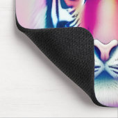 Lebhaftes farbenprächtiges Tigergefecht Mousepad (Ecke)
