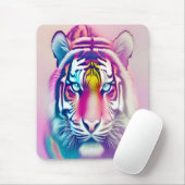 Lebhaftes farbenprächtiges Tigergefecht Mousepad (Mit Mouse)
