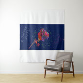 Lebhaftes farbiges Blumenband Wandteppich (Beispiel)