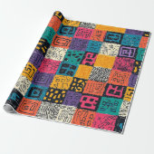 Lebhaftes farbiges Box-Muster (1) Geschenkpapier (Ungerollt)