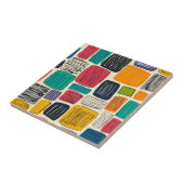 Lebhaftes farbiges Box-Muster (2) Fliese (Seite)