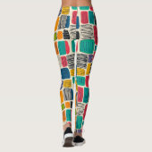 Lebhaftes farbiges Box-Muster (2) Leggings (Rückseite)