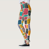 Lebhaftes farbiges Box-Muster (2) Leggings (Links)