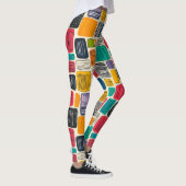 Lebhaftes farbiges Box-Muster (2) Leggings (Rechts)
