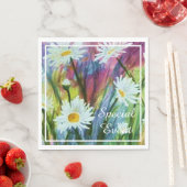 Lebhaftes farbiges Feld weißer Milchsorten Serviette (Beispiel)