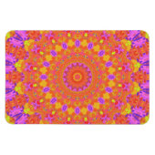 Lebhaftes farbiges Psychedelisches Abstraktes Kale Magnet (Horizontal)