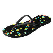 Lebhaftes Farbmuster Badesandalen (Schrägansicht)