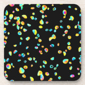 Lebhaftes Farbmuster Getränkeuntersetzer (Vorderseite)