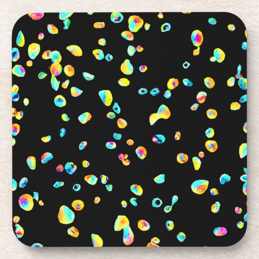 Lebhaftes Farbmuster Getränkeuntersetzer (Vorderseite)