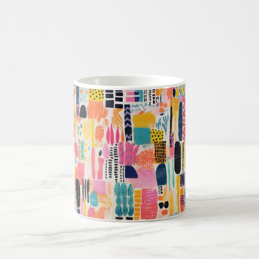 Lebhaftes Farbmuster Kaffeetasse (Mittel)