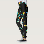 Lebhaftes Farbmuster Leggings (Links)