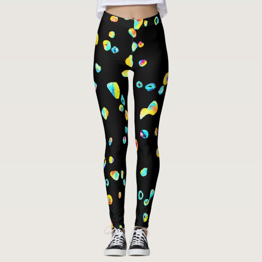 Lebhaftes Farbmuster Leggings (Vorderseite)