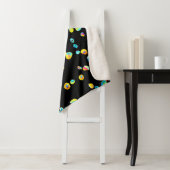 Lebhaftes Farbmuster Sherpadecke (Beispiel)