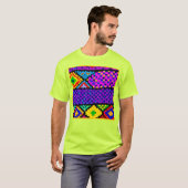 Lebhaftes Farbmuster T-Shirt (Vorne ganz)