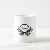 Lebhaftes Federmuster | Farbenfrohe Natur Bl Kaffeetasse (Mittel)