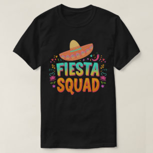 Lebhaftes Fiesta Squad Celebration Apparel T-Shirt