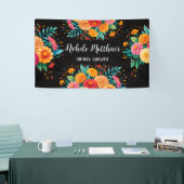 Lebhaftes Fiesta Wedding Bouquet Brautparty Banner (Messeveranstaltung)