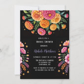 Lebhaftes Fiesta Wedding Bouquet Brautparty Einladung (Vorderseite)