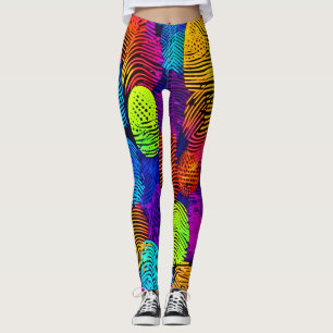 Lebhaftes Fingerabdruck-Design Leggings