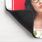 Lebhaftes florales Foto Mousepad (Ecke)