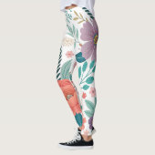 Lebhaftes, florales Multioptikmuster Leggings (Links)