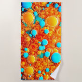 Lebhaftes Fluid Bubble Design Strandtuch (Vorderseite)