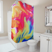 Lebhaftes flüssiges Artwork Duschvorhang (Beispiel)