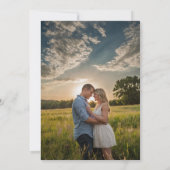 Lebhaftes Foto für Wildblume Save The Date (Rückseite)