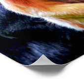 Lebhaftes Foto von Affen im Wildlife Park Poster (Ecke)