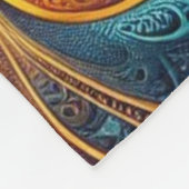 Lebhaftes Fraktal Art Fleece Blanket (Ecke)