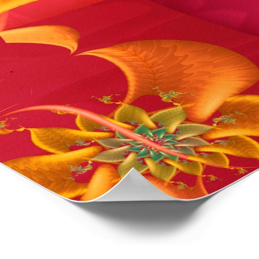 Lebhaftes Fraktal Poster (Ecke)