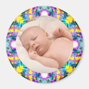 Lebhaftes Frame New Großeltern Geschenk Baby Foto Magnet