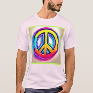 Lebhaftes Friedenswerk T-Shirt