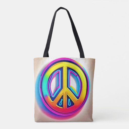 Lebhaftes Friedenswerk Tasche (Rückseite)