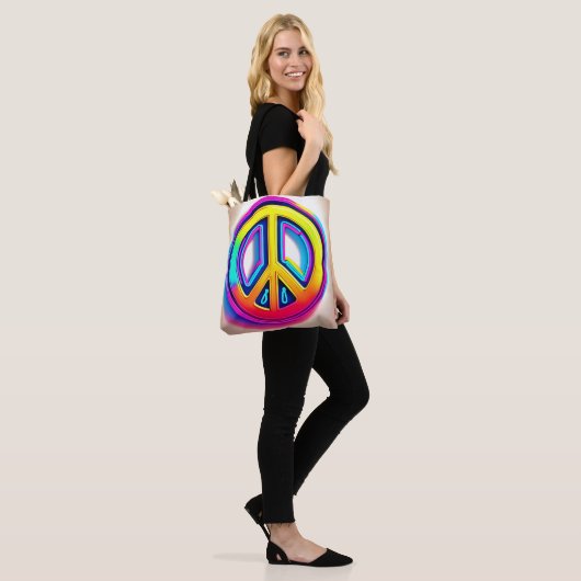 Lebhaftes Friedenswerk Tasche (Am Model)