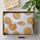 Lebhaftes frischen Orangenzitrus Frucht Nahtloses  Seidenpapier (Geschenk)