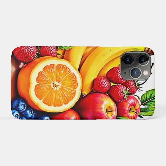 Lebhaftes frisches Obst Case-Mate iPhone Hülle (Rückseite (Horizontal))