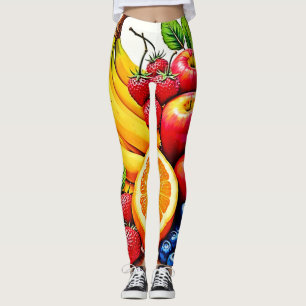 Lebhaftes frisches Obst Leggings