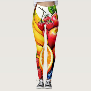 Lebhaftes frisches Obst Leggings