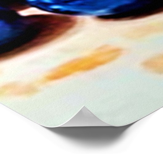 Lebhaftes frisches Obst Poster (Ecke)