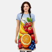 Lebhaftes frisches Obst Schürze (Getragen)