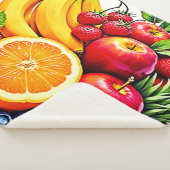 Lebhaftes frisches Obst Sherpadecke (3/4)