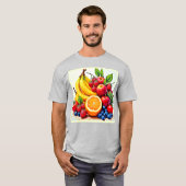 Lebhaftes frisches Obst T-Shirt (Vorne ganz)